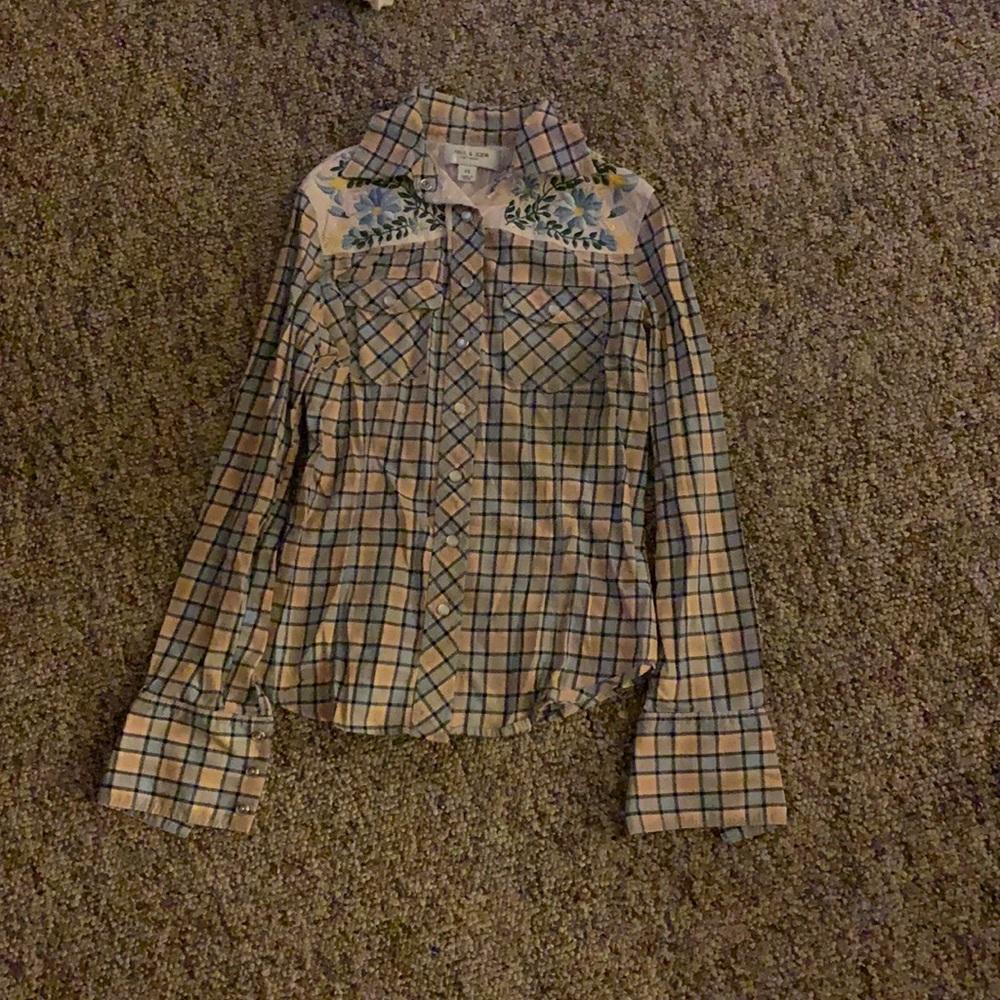 Flannel long sleeved shirt